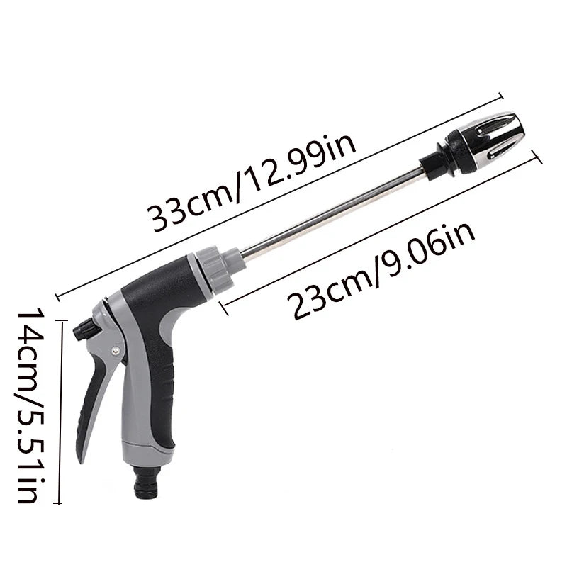 Portable High-Pressure Water Gun Adjustable Nozzle Sprinkler Foam Water Gun , Pet Clean