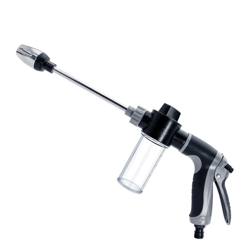 Portable High-Pressure Water Gun Adjustable Nozzle Sprinkler Foam Water Gun , Pet Clean