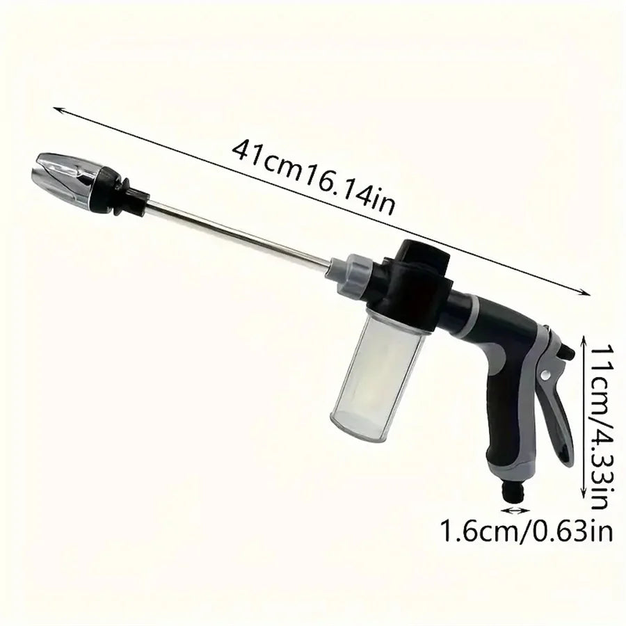 Portable High-Pressure Water Gun Adjustable Nozzle Sprinkler Foam Water Gun , Pet Clean
