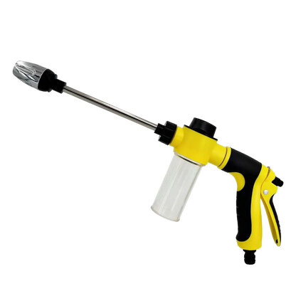 Portable High-Pressure Water Gun Adjustable Nozzle Sprinkler Foam Water Gun , Pet Clean